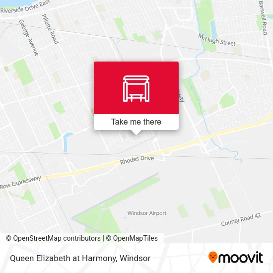 Queen Elizabeth at Harmony map