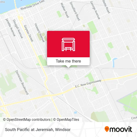 South Pacific at Jeremiah map