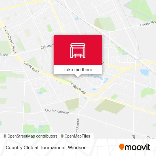 Country Club at Tournament map
