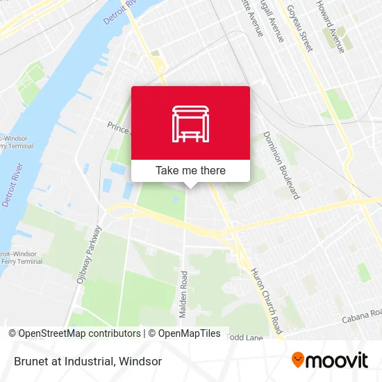 Brunet at Industrial map