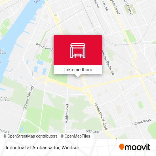 Industrial at Ambassador map