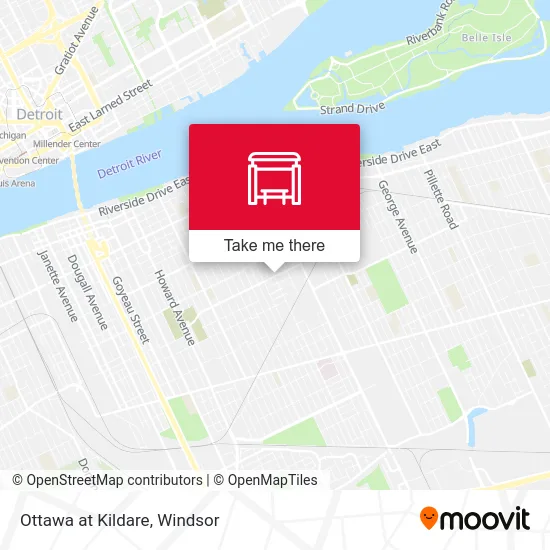 Ottawa at Kildare map