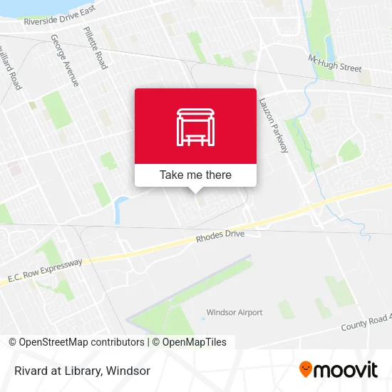 Rivard at Library map