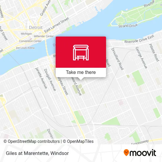 Giles at Marentette map