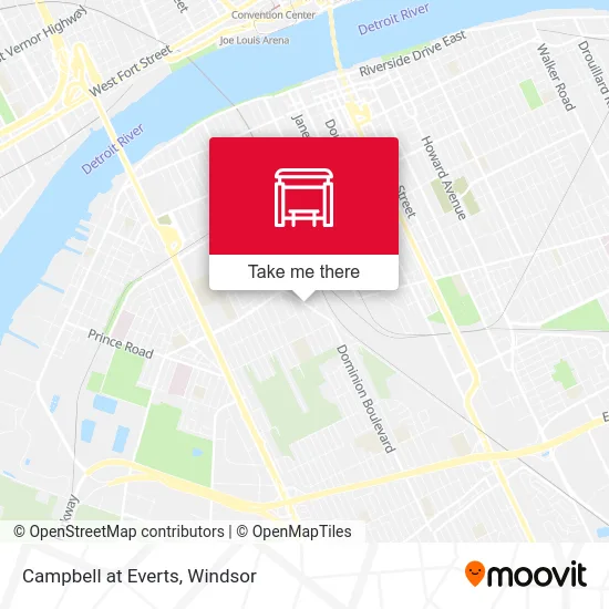 Campbell at Everts map