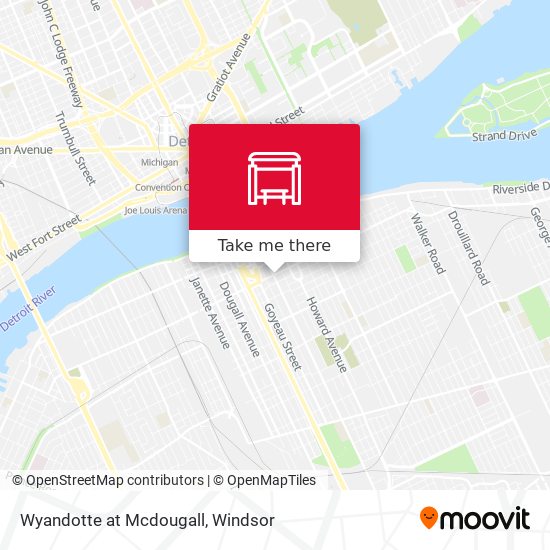 Wyandotte at Mcdougall map