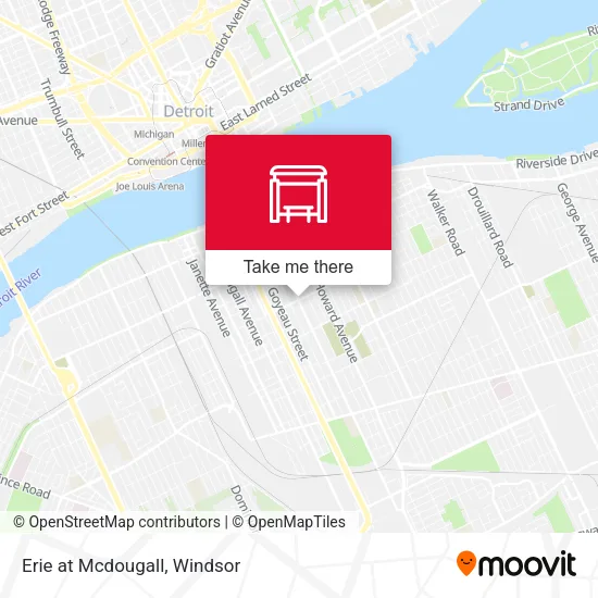 Erie at Mcdougall map