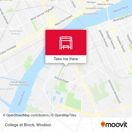 College at Brock map