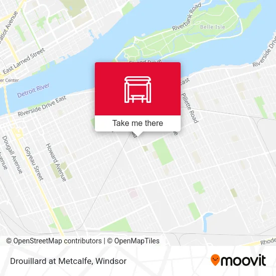 Drouillard at Metcalfe map