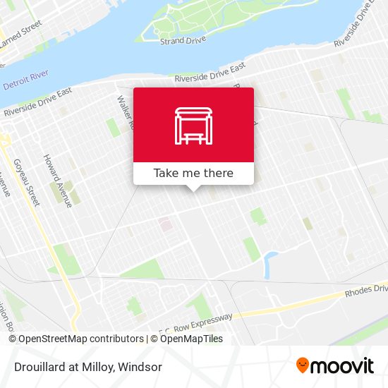 Drouillard at Milloy map