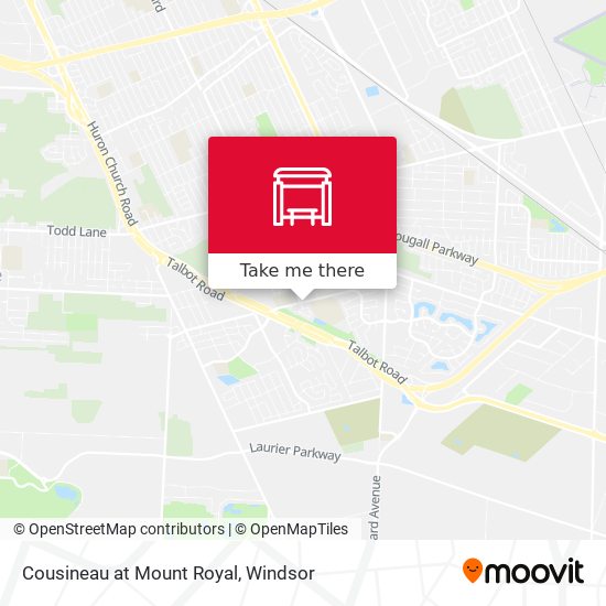 Cousineau at Mount Royal map