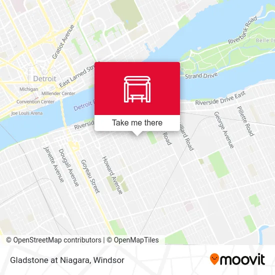 Gladstone at Niagara map