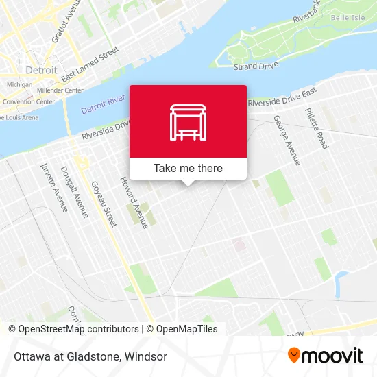 Ottawa at Gladstone map