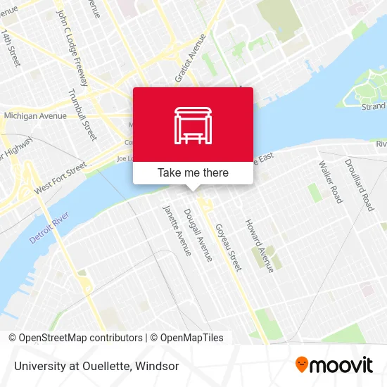 University at Ouellette map