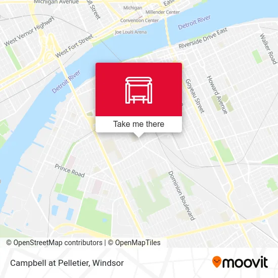 Campbell at Pelletier map