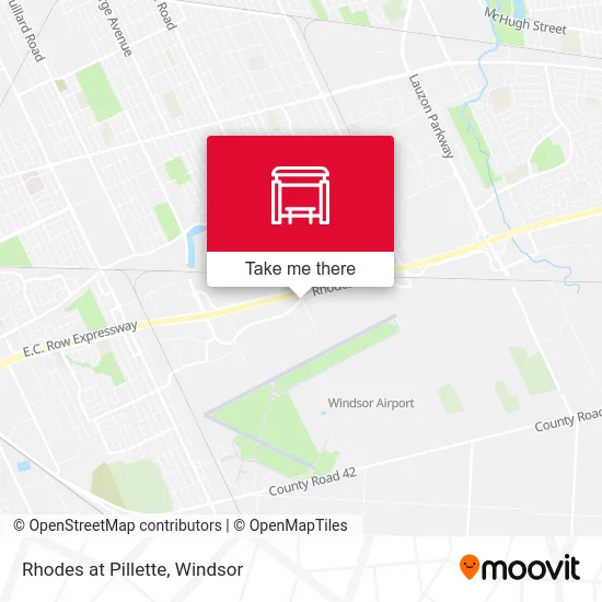 Rhodes at Pillette map