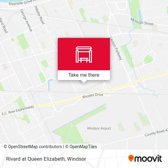 Rivard at Queen Elizabeth map