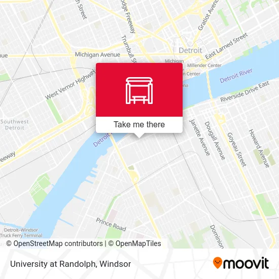 University at Randolph map