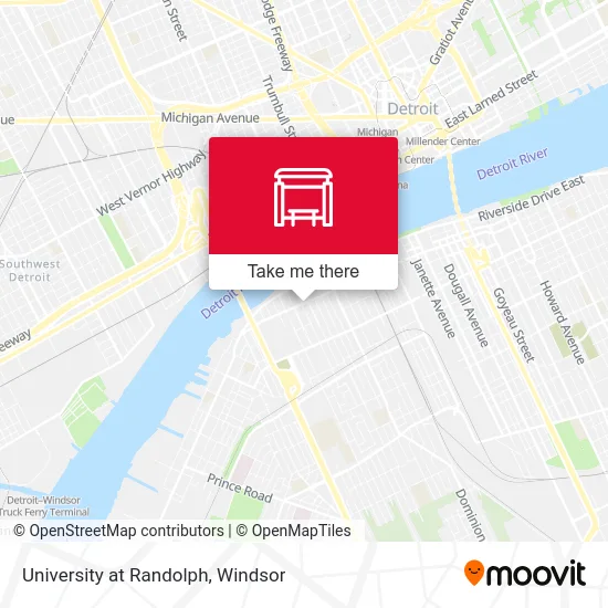 University at Randolph map