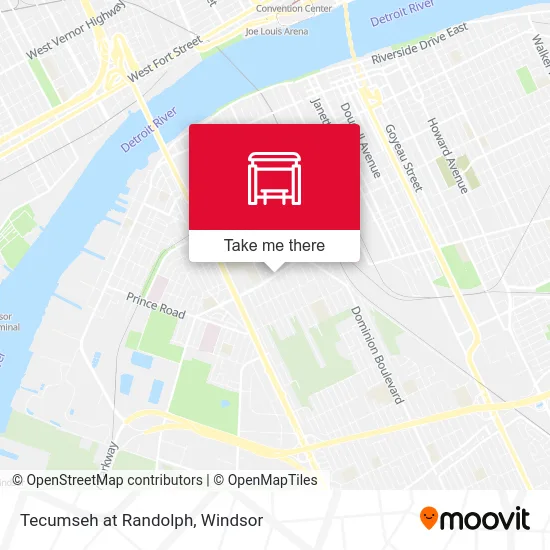 Tecumseh at Randolph map