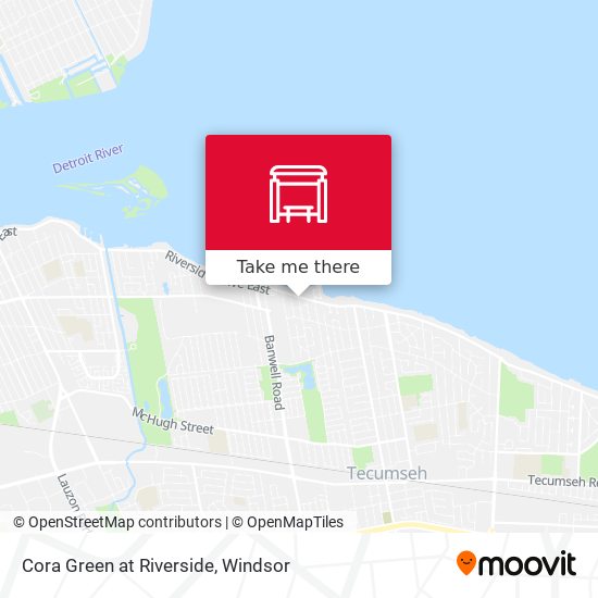 Cora Green at Riverside map