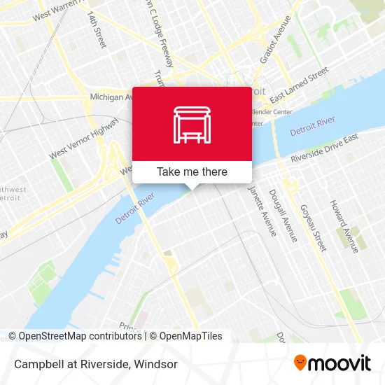 Campbell at Riverside map