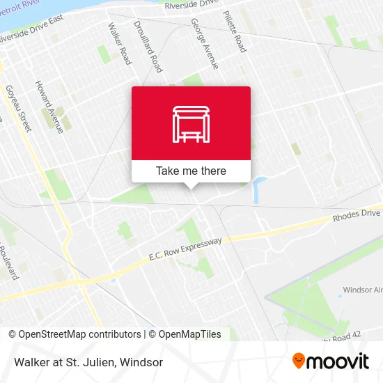 Walker at St. Julien map