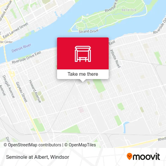 Seminole at Albert map