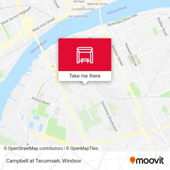 Campbell at Tecumseh map