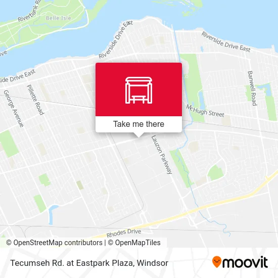 Tecumseh Rd. at Eastpark Plaza map