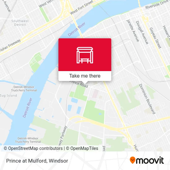 Prince at Mulford map