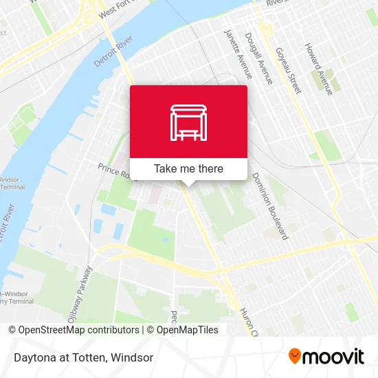 Daytona at Totten map