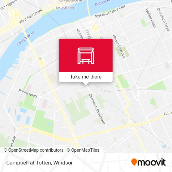 Campbell at Totten map