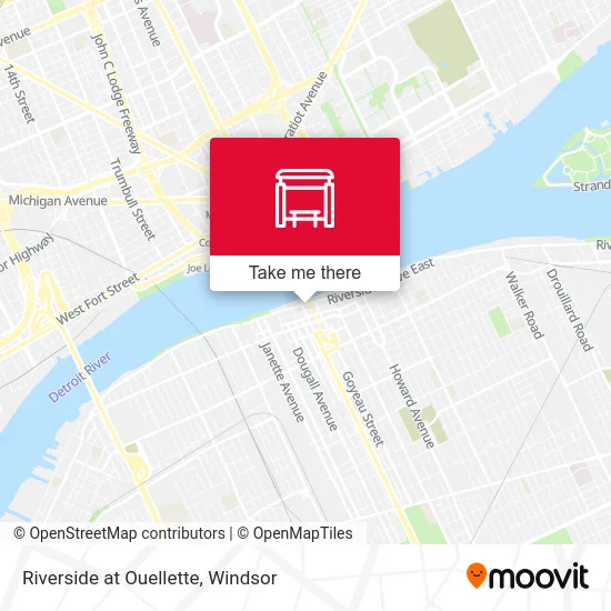 Riverside at Ouellette map