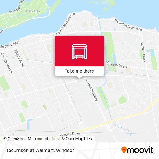 Tecumseh at Walmart map