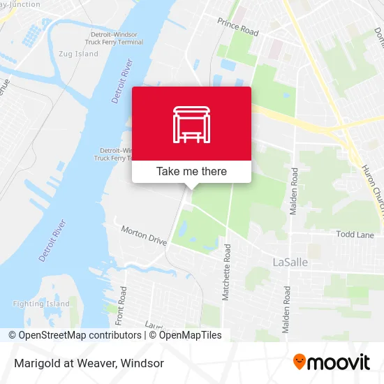 Marigold at Weaver map