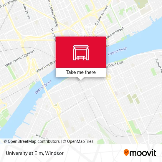 University at Elm map