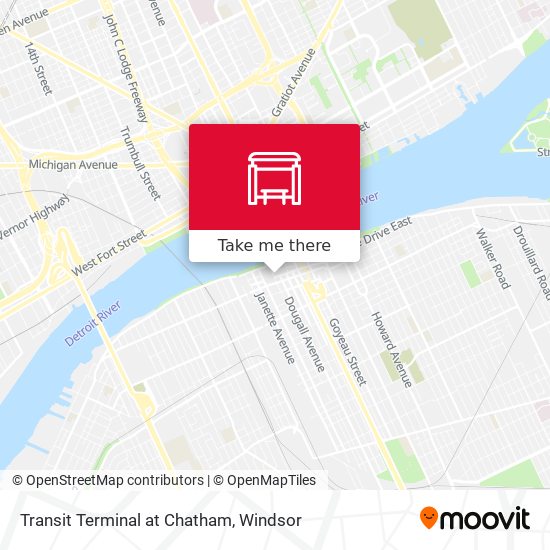 Transit Terminal at Chatham map