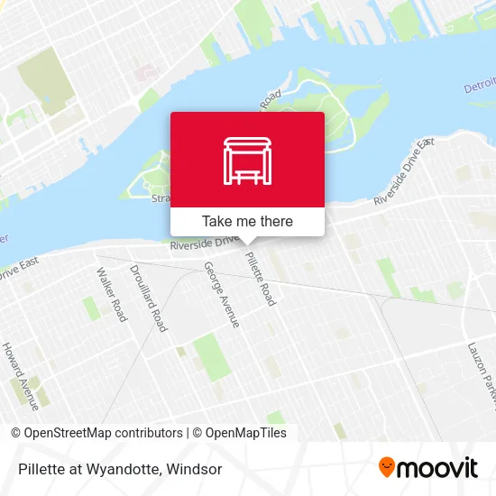Pillette at Wyandotte map