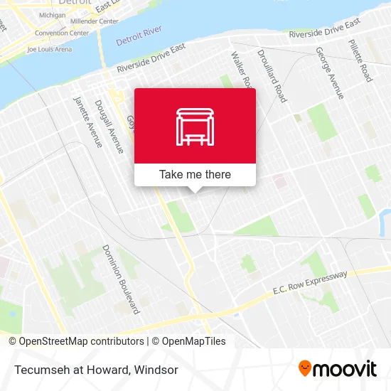 Tecumseh at Howard map