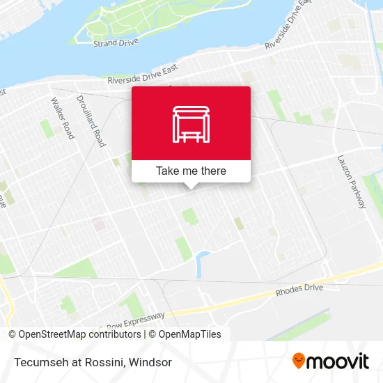 Tecumseh at Rossini map