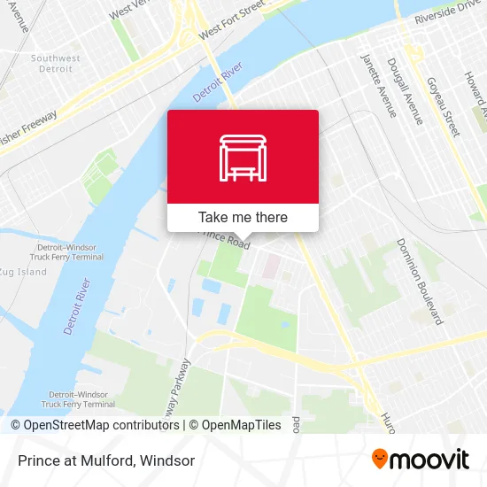 Prince at Mulford map