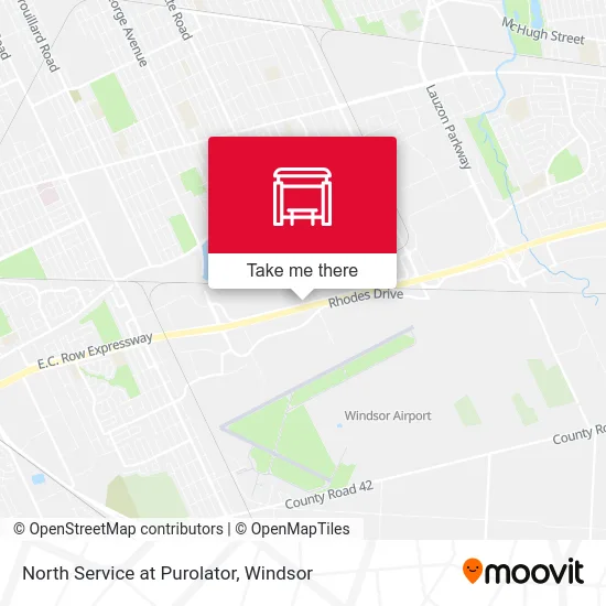 North Service at Purolator map