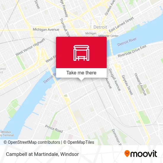 Campbell at Martindale map