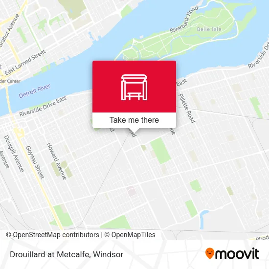 Drouillard at Metcalfe map