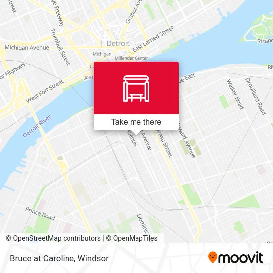 Bruce at Caroline map