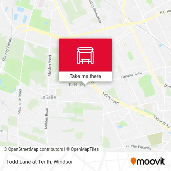 Todd Lane at Tenth map