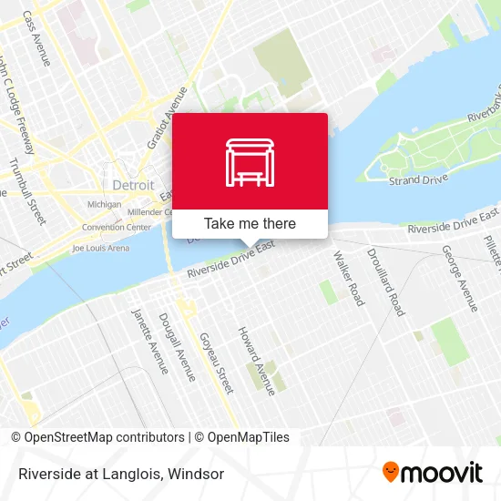 Riverside at Langlois map