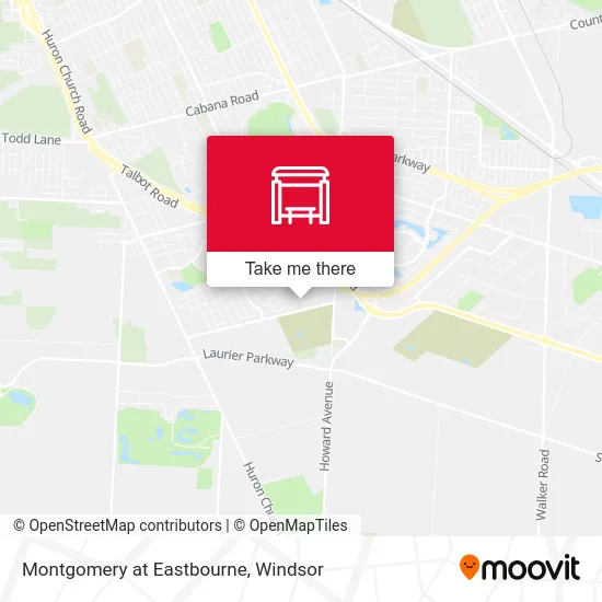 Montgomery at Eastbourne map