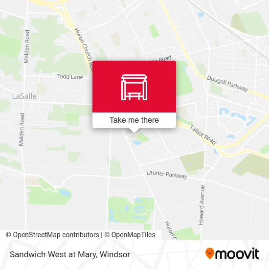 Sandwich West at Mary map